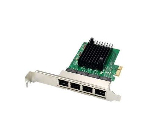 Adaptador PCI Express X-Media XM-NA3840 4 puertos RJ45 gigabit 10/100/1000M chipset RTL8111F+ASM1184e placa estandar y low-profile