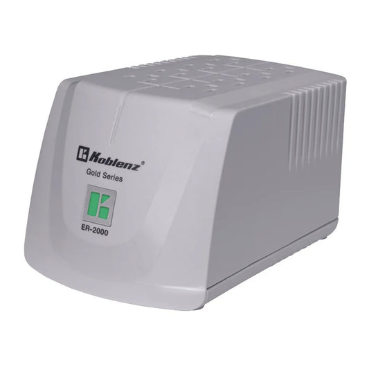 Regulador Koblenz ER-2000 2000 VA/ 800 W 8 contactos NEMA 5-15R aterrizados regulados indicador LED 95 - 145V