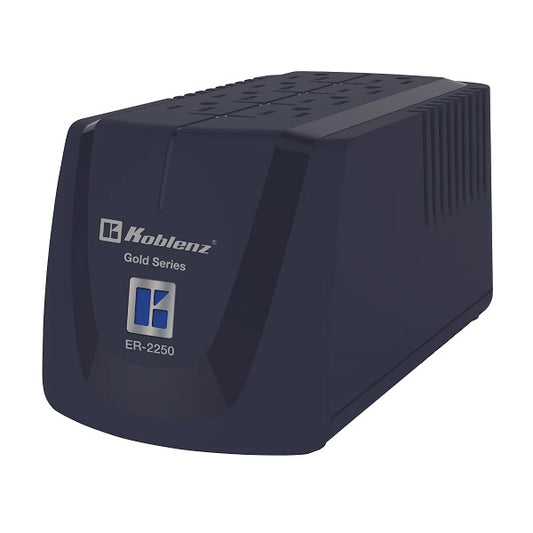 Regulador Koblenz ER-2250 2250 VA/ 1000W 8 contactos NEMA 5-15R aterrizados regulados 95 - 145 V