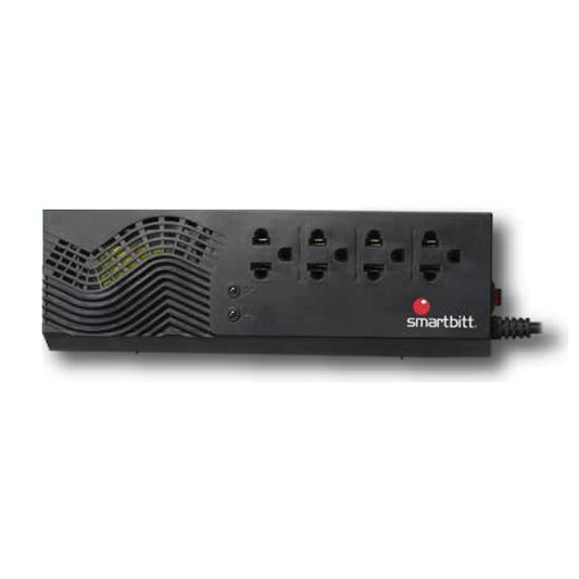 Regulador de voltaje Smartbitt SBAVR1200S1200VA/ 600W LED indicador 4 NEMA 5-15R 120VCA 60Hz switch ON/OFF
