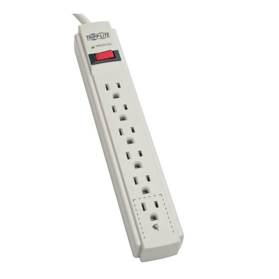 Supresor de picos TrippLite TLP604 Protect It! 6 contactos NEMA 5-15R 790 joules 15A cable 1.22m