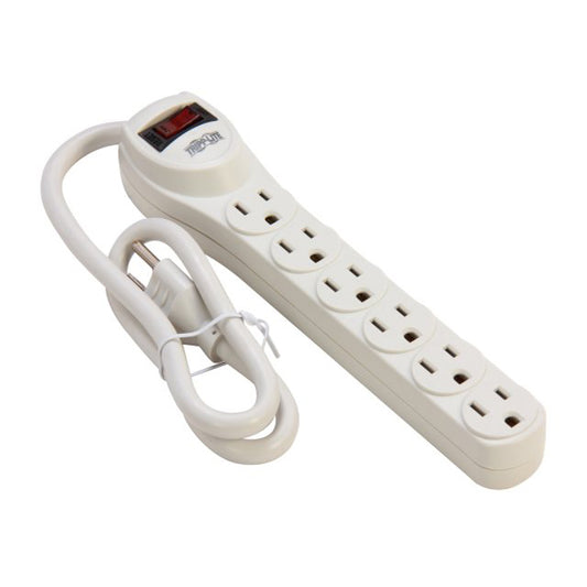 Supresor de picos TrippLite TLP602 Protect It! 6 contactos NEMA 5-15R 180 joules cable de 0.6m