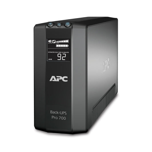 UPS APC Pro BR700G 700VA/ 420W AVR LCD 6 contactos NEMA 5-15R (3 c/respaldo batería)