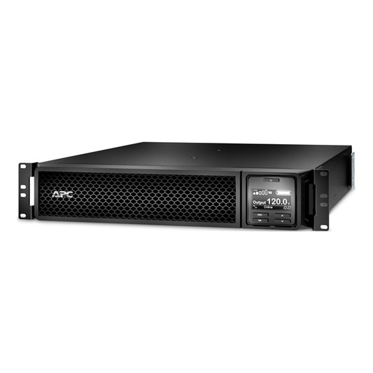 UPS Smart SRT APC SRT1500RMXLA 1.5kVA/ 1.35kW rack 2U 120V LCD 6 contactos NEMA 5-15R online alta densidad doble conversión