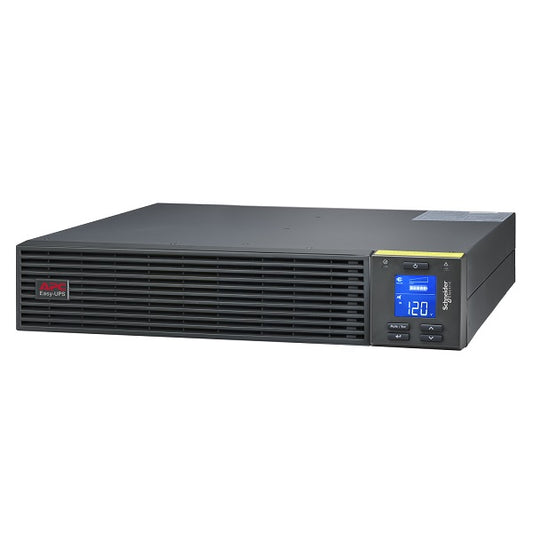 UPS APC línea Easy online SRV2KRARK rack 2U doble conversión onda sinusoidal pura 2000VA/1600W 120V LCD 4 NEMA 5-20R 1x USB y 1x RS232