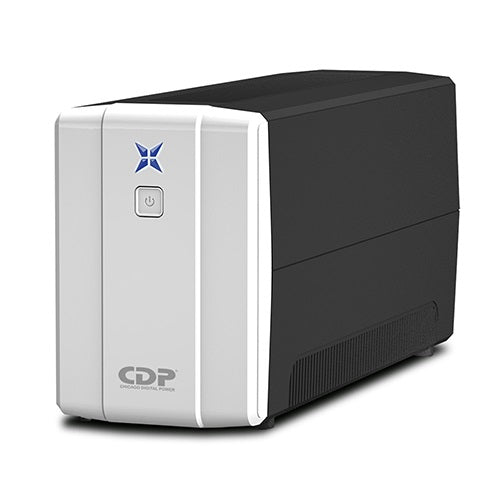 UPS interactivo CDP R-UPR758 750VA/375W 120VDC 8 NEMA 5-15R (4 c/protección batería) LEDs indicadores