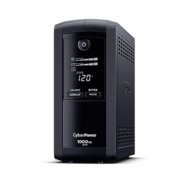 UPS CyberPower Intelligent LCD CP1000AVRLCD 1000VA/600W AVR torre 9 NEMA 5-15R (5 c/respaldo batería) 120V Energy Star