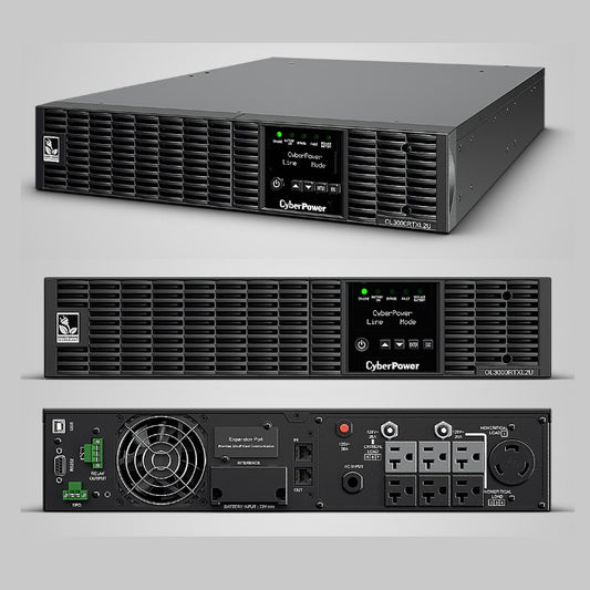 UPS Smart App Online CyberPower OL3000RTXL2U LCD 3000VA/ 2700W 100Vac - 125Vac 6x NEMA 5-20R y 1x L5-30R doble conversión