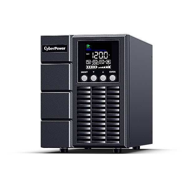 UPS Smart App Online S doble conversión CyberPower OLS1000A LCD color 1000VA/900W torre 4x NEMA 5-15R RoHS modo ECO
