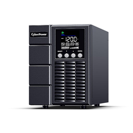 UPS Smart App Online S doble conversión CyberPower OLS1000A LCD color 1000VA/900W torre 4x NEMA 5-15R RoHS modo ECO