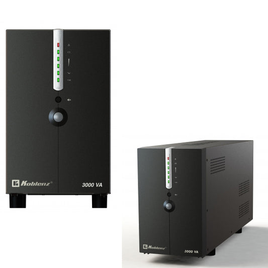 UPS Koblenz 30018 USB/R Línea Pro 3000 VA/ 1800W 120V 4x NEMA 5-15R 2x NEMA 5-20R Regulador Integrado RJ-11/45 1x USB 6 LEDS