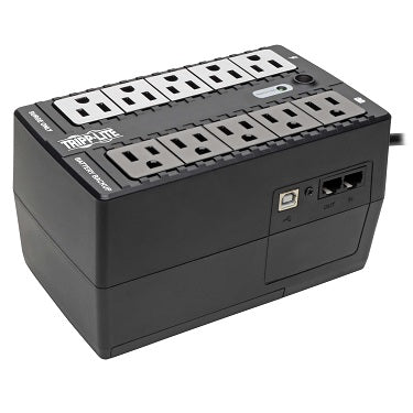 UPS Standby TrippLite INTERNET550U 550VA/300W monofásico 10 NEMA 5-15R (5 con protección batería) ultracompacto 1 puerto USB