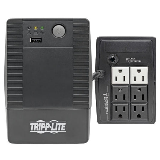 UPS interactivo TrippLite VS650T 650VA/360W 120V AVR torre 6 NEMA 5-15R (4 con respaldo batería) 50Hz/60Hz