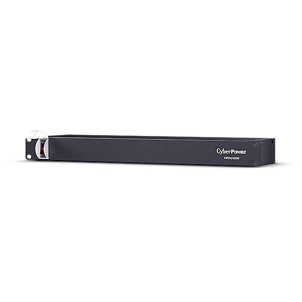 PDU CyberPower CPS1215RM monofásico rack 1U 10 NEMA 5-15R en parte trasera 125Vca carcasa metálica grado industrial