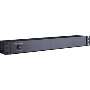PDU básico CyberPower PDU15B12R monofásico rack 1U 12 NEMA 5-15R (en parte trasera) 120V carcasa metálica grado industrial