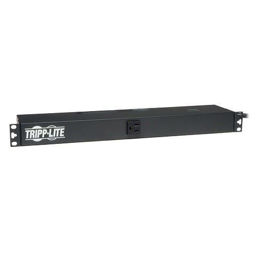 PDU básico TrippLite PDU1215 monofásico 1.8kW 120V rack 1U con 13 NEMA 5-15R (1 frontal y 12 traseros)