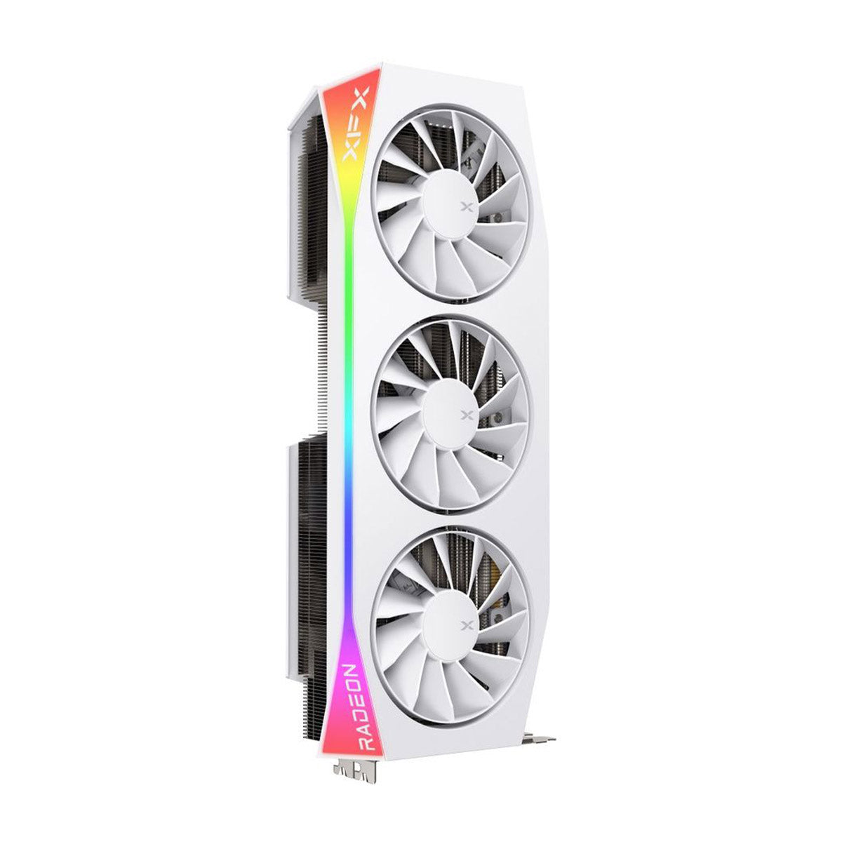 TARJETA DE VIDEO XFX (RX-97TRGBBW9) MERCURY RADEON RX 9070XT,16GB GDDR6,2570MHZ,3*DP,HDMI, BLANCA.TECH