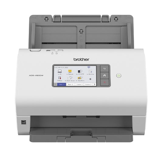 Escáner Brother ADS-4900W ADF Scanner Resolución 1200 x 1200 DPI 100 PPM