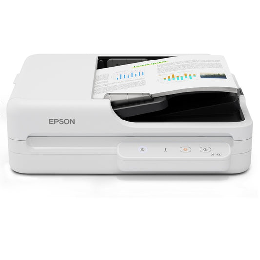 Escaner Epson DS-1730 cama plana con ADF 1200 X1200 DPI optico color duplex USB 2.0 30 pp