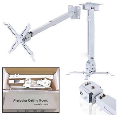 Soporte de techo Brobotix universal para proyector 43-63 cm hasta 10kg modelo 573106 color Blanco