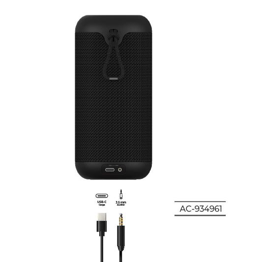 Bocinas Acteck Glee Max AP460 Bluetooth 5.0 TWS IPX5 10W Alimentación USB C Batería Recargable