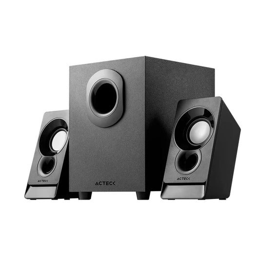 Bocinas Acteck 2.1 Subwoofer Elant Act AS470 Advanced Series Negro