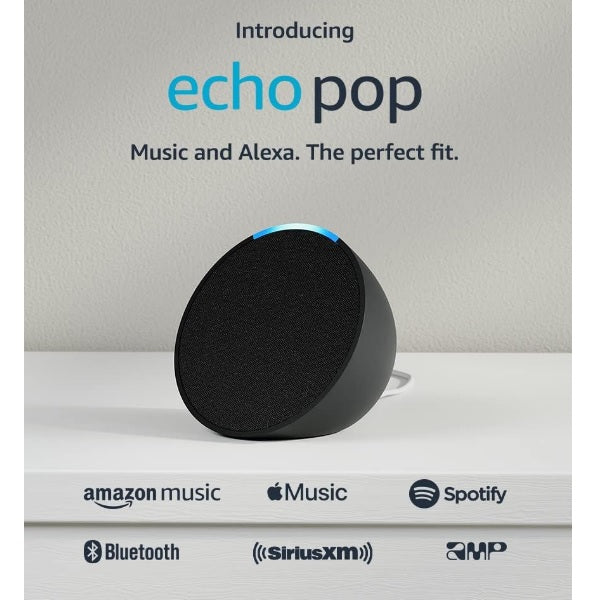 Asistente Amazon Alexa ECHO POP Negra