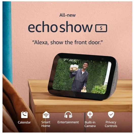 Asistente Amazon ECHO SHOW 5 pantalla 5.5 pulgadas Negra sistema alexa