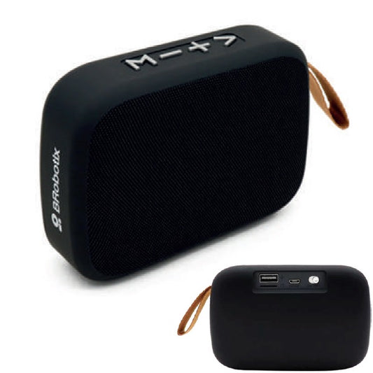 Bocina Brobotix Bluetooth FM/USB color Negro