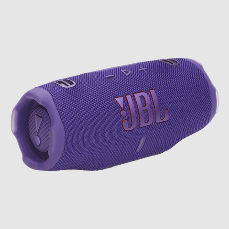Bocina JBL Charge 6 Bluetooth Morado 22.9cm resistente agua polvo y caidas IP68 carga rapida USB C
