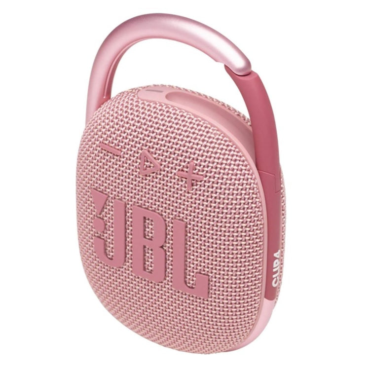 Bocina JBL Clip 4 Bluetooth Rosa 8.6cm resistente agua y polvo IP67 carga rapida USB C