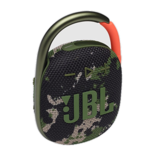 Bocina JBL Clip 4 Bluetooth camuflaje (Squad) 8.6cm resistente agua y polvo IP67 carga rapida USB C