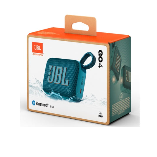Bocina JBL Go 4 Bluetooth Azul 9.4 cm resistente agua y polvo IP67 carga rapida USB C