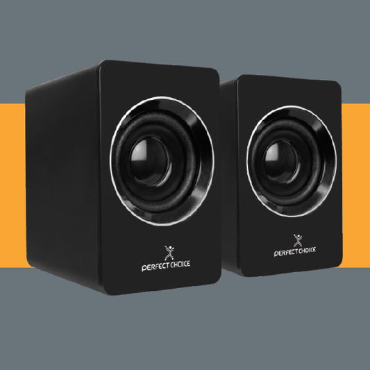 Bocinas Perfect Choice Estéreo Mosso 3.5mm USB Negro