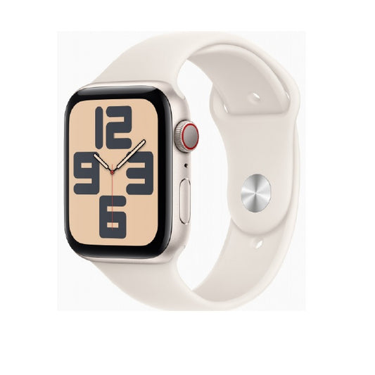 Apple Smart Watch SE 44mm procesador S8 pantalla OLED correa S/M cubierta de Aluminio Wi-Fi Bluetooth color Starlight