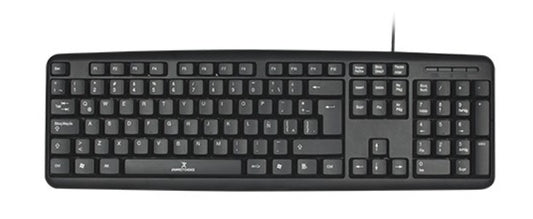 Teclado Perfect Choice alambrico USB modelo PC-201038 color Negro