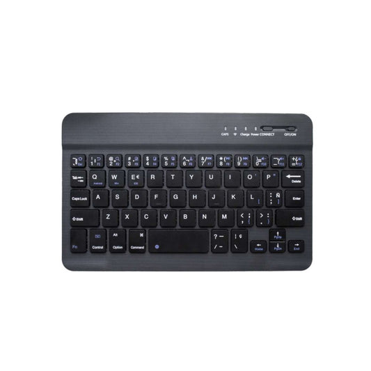 Teclado mini Brobotix Inalámbrico Español sistema antiderrapante magnético color Negro