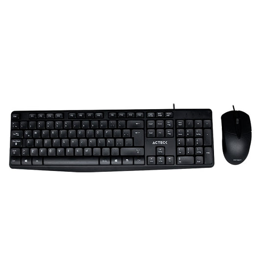 KIT TECLADO Y MOUSE ACTECK ENTRY 500 NEGRO USB AC-928984