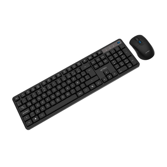 Kit Teclado y mouse Acteck Inalambrico Creator Silent Pro MK474 Elite membrana 2.4 MHz 1xBateria AAA + 1xBateria AA