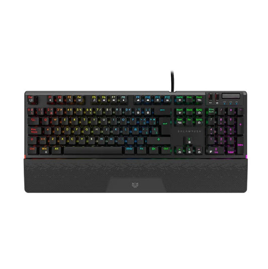 Teclado Balam Rush Dominate Expert GK979 Negro Alámbrico Mecánico Switch MX Rojo RGB Dinámico Aluminio