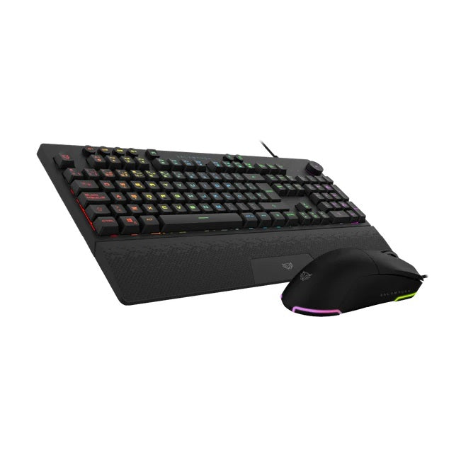 Kit Teclado y Mouse Balam Rush Squad Master Pro KTM777 Gamer Negro