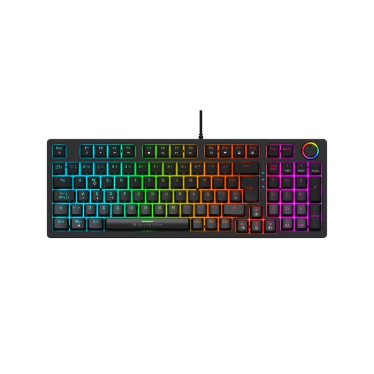 Teclado Gamer Balam Rush DominaX Pro GK777 RGB alambrico negro