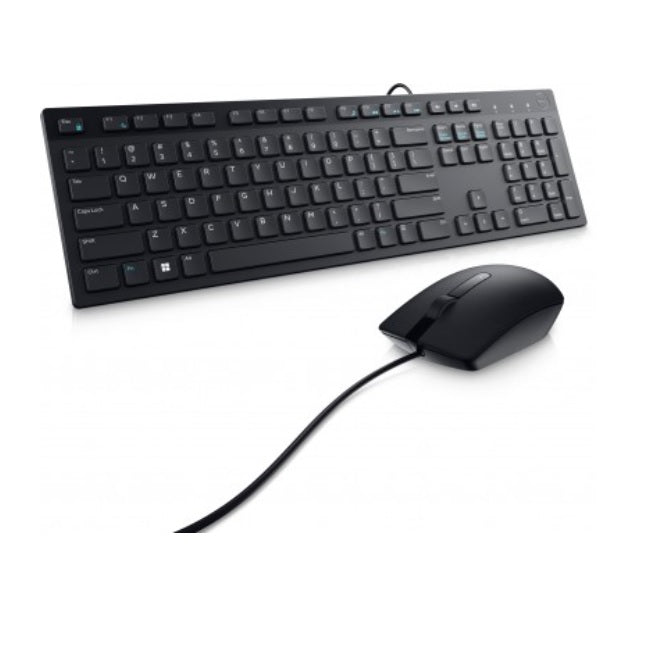 Kit de Teclado y Mouse Dell KM300C Alambrico Español Negro