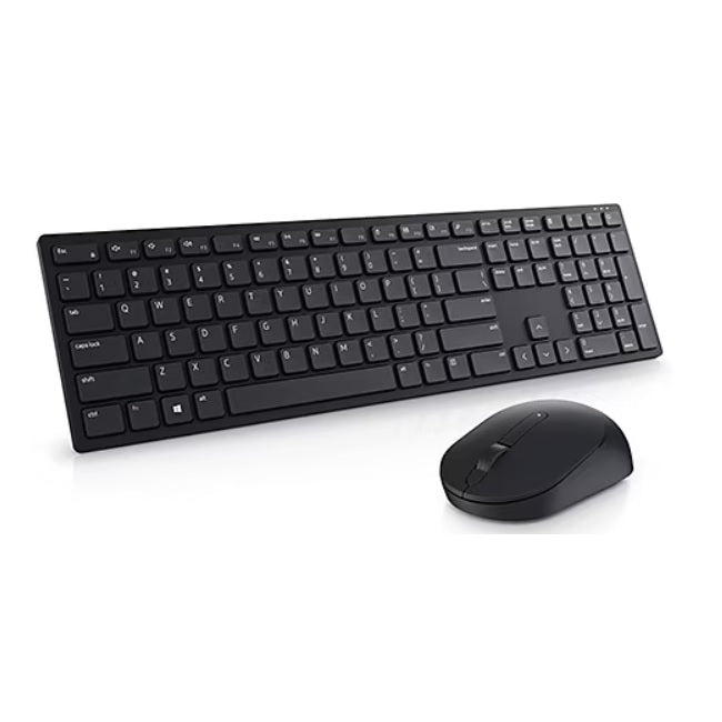 Kit de teclado y mouse Dell KM5221W inalambrico español negro
