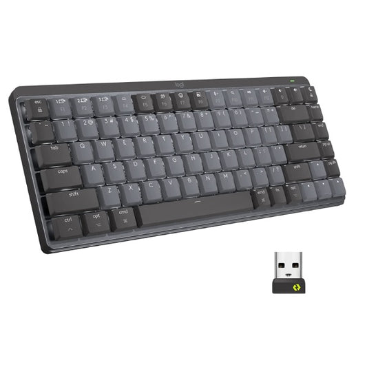 Teclado Logitech MX Mechanical Mini TKL Inalambrico Bluetooth Grafito (Español)