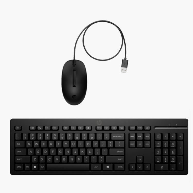 Kit de teclado y mouse óptico HP 225 1200DPI AX2Y7AA 1acs