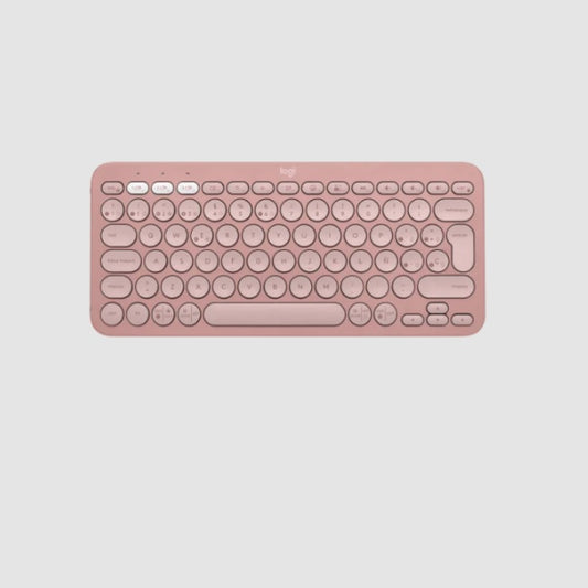 Teclado Logitech Pebble Keys 2 K380S rosa Inalmabrico Bluetooth