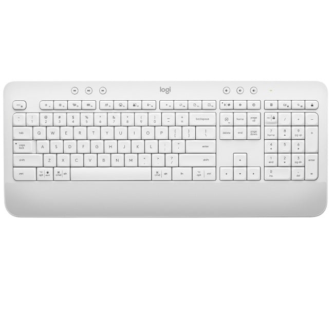 Teclado Logitech Signature K650 Blanco Inalambrico Compatible con Windows y macOS ChromeOS y Linux