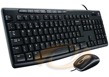 Kit de Teclado y Mouse USB Logitech MK200 Negro