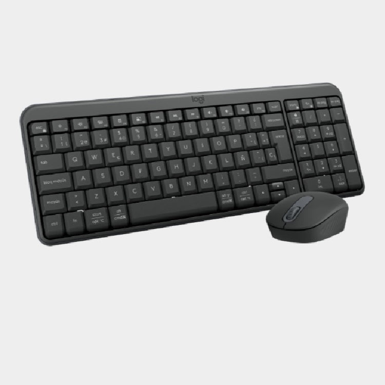 Kit Teclado y Mouse Logitech MK250 Caja Dañada Negro Bluetooth Encendido/Apagado LED 1000 DPI 3xBotones Alcance 10m Compatible con Windows macOS y ChromeOS producto usado